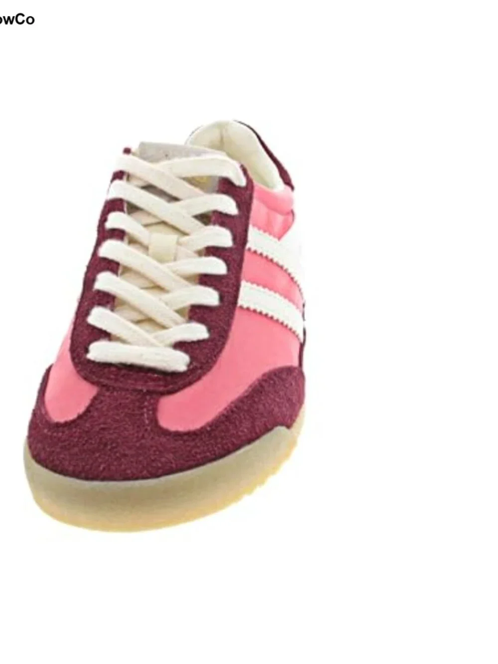 Women's Leather Low Top Lace Up Cross Training Athletic Sneakers